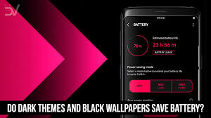 black wallpapers save battery