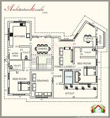 3000 square feet house plan with 5