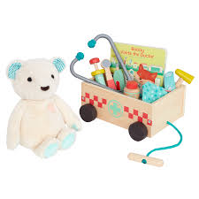 bobby bear playset doctor kit plush