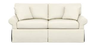 Bennett Roll Arm Slipcovered Sofa In