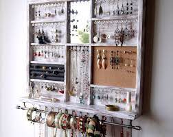 Jewelry Organizer With Shelf Earrings