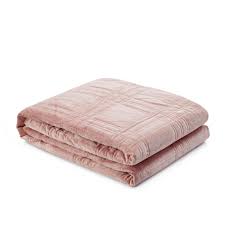 cozy tyme ekon blush weighted blanket 12 lbs 48 in x 72 in