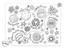 In warmer states, put the cookies sheet in the freezer.) when using the cookie press, stop squeezing before you lift the press. Cookies Coloring Page Coloring Home