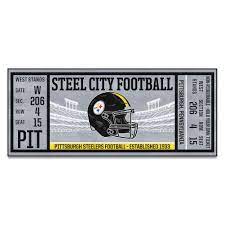 fanmats pittsburgh steelers ticket runner