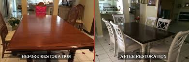 wood table and tabletop restoration