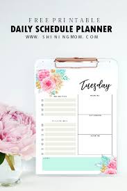 Daily Schedule Template 14 Free Beautiful Daily Planners