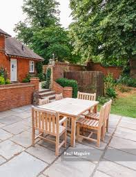 English Garden And Patio With Furniture