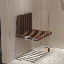 Folding Wooden Shower Chair Bench For