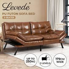 Levede Sofa Bed Futon Recliner Lounge