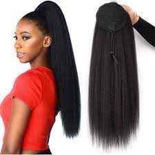 22 inches afro black synthetic