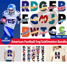 american football sublimation bundle