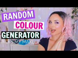 random color generator picks my makeup