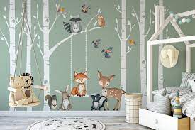 Woodland Nursery Wall Decor 6 Birch