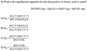 Formic Acid In Water Hcooh Aq H2o