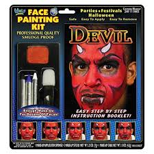 red devil face paint kit washable