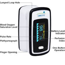 Innovo Deluxe Fingertip Pulse Oximeter With Plethysmograph And Perfusion Index