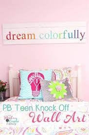 Colorful Pb Teen Knock Off Wall Art