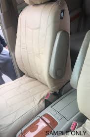 Leather Look Seat Covers Front Pair Is