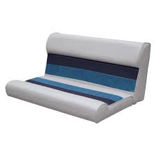 Blue Pontoon Bench Seat Cushion Set