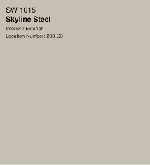 Sherwin Williams Skyline Steel Sw 1015