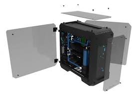 tempered glass full tower pc case
