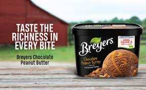 breyers ice cream chocolate peanut