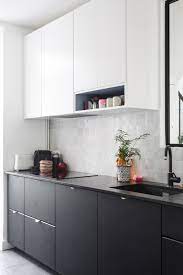 52 black and white kitchen cabinets