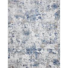 tayse rugs yardley abstract indigo 5 ft