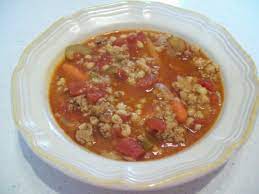 Soup Annie S Spicy Turkey Vegetable Barley Soup Recipe Anniesteam Com gambar png