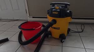 vacuum water with a wet dry vac