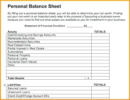 Net Worth Statement Template Printable Personal Financial Statement
