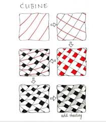 Zentangle patterns step by step images. X6 Zentangle Tile Designs