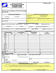 sss payment form fill out and sign