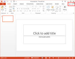 Sign And Switch Accounts In Powerpoint 2013 On Windows 7