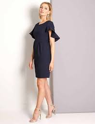 a navy blue dress