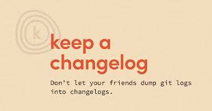 keep a changelog