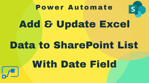 add update excel data to sharepoint