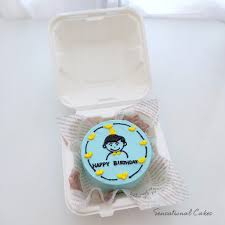 korean cartoon design customized cake