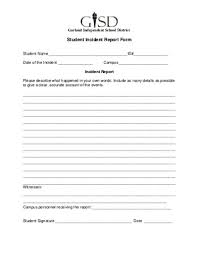 Free 15 Student Incident Report Examples Templates