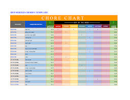 Chore Chart Template Sample Templates At