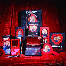 chucky x glamlite cosmetics unveil