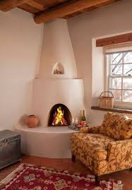 And A Cozy Kiva Fireplace For A