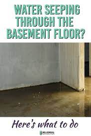 Water Seeping Through Basement Floor