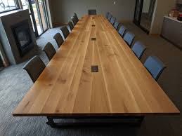 quarter sawn white oak conference table