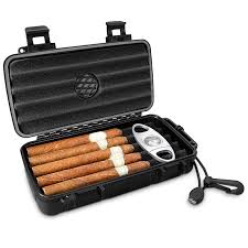 flauno travel cigar humidor case