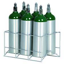 6 cylinder oxygen storage rack for d e