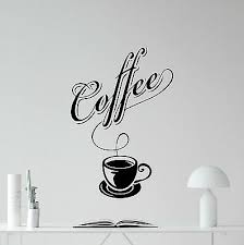Coffee Wall Stickers Cup Food E