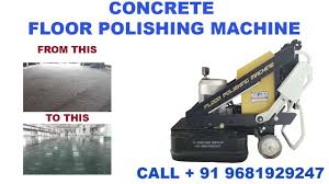 concrete floor polishing machine or