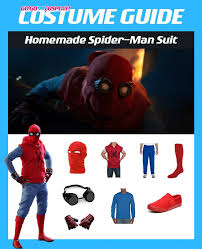 The mask and goggles are the most. Homemade Spider Man Suit From Homecoming Diy Costume Guide Spiderman Diy Costumes Men Spiderman Costume