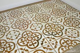 how to paint a floor stencil laundry